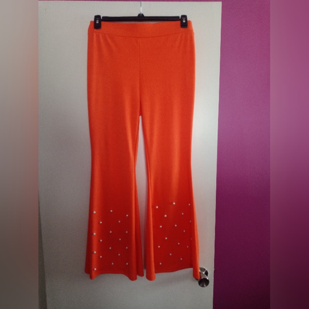 Pearl embellished flares